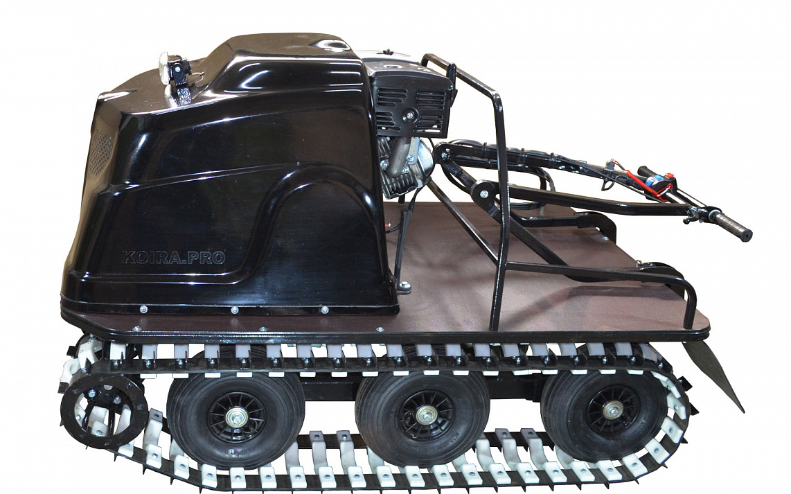 Всесезонный мотобуксировщик вездеход KOiRA T 15 ЕR. Реверс-редуктор. ДВС 15 л/с с электро стартером